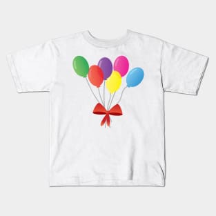 balloon bouquet - balloons set with red ribbon - cute and colorfull Kids T-Shirt